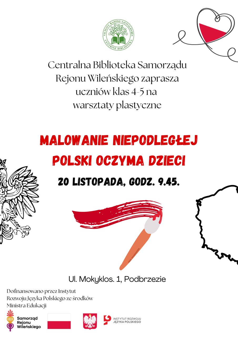 Cykl spotkań dla dzieci „Kolorujemy Polskę – Malujemy Niepodległą Polskę”