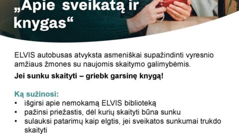 ELVIS autobusas: Kelionė į garsinio skaitymo pasaulį Vilniaus rajone