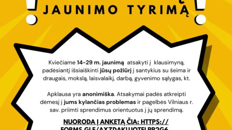 Tyrimas apie studijas, darbą, laisvalaikį ir gyvenimo sąlygas Vilniaus rajone