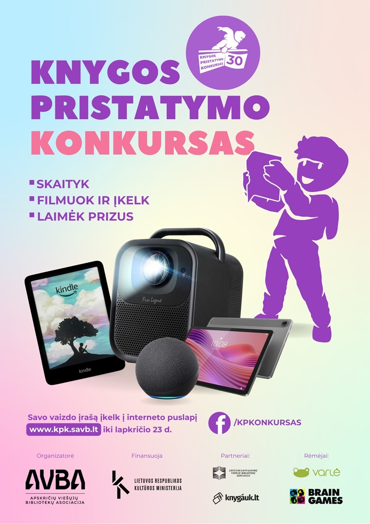 Startuoja jubiliejinis 30-asis Knygos pristatymo konkursas