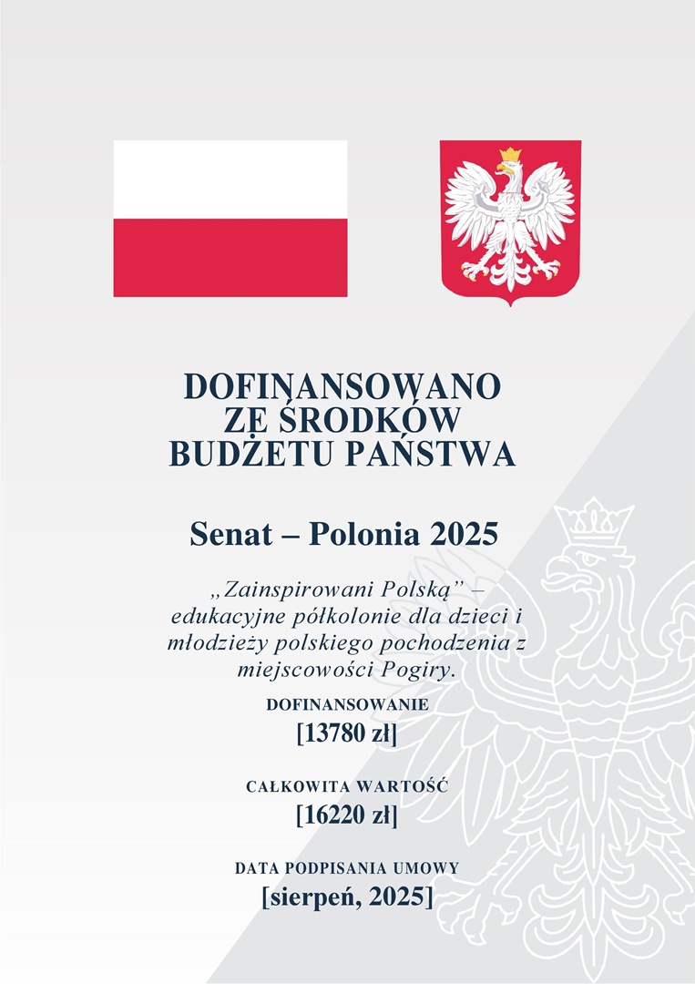 Kreatywno-edukacyjny obóz „Zainspirowani Polską” w Pogirach