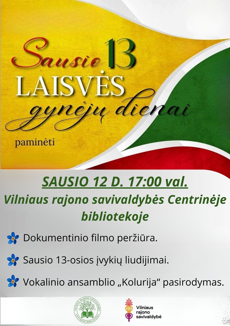 Sausio 13-oji – Laisvės gynėjų atminimui