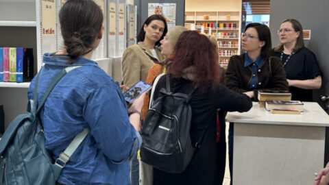 bibliotekininkė sėmėsi patirties Latvijoje (2)